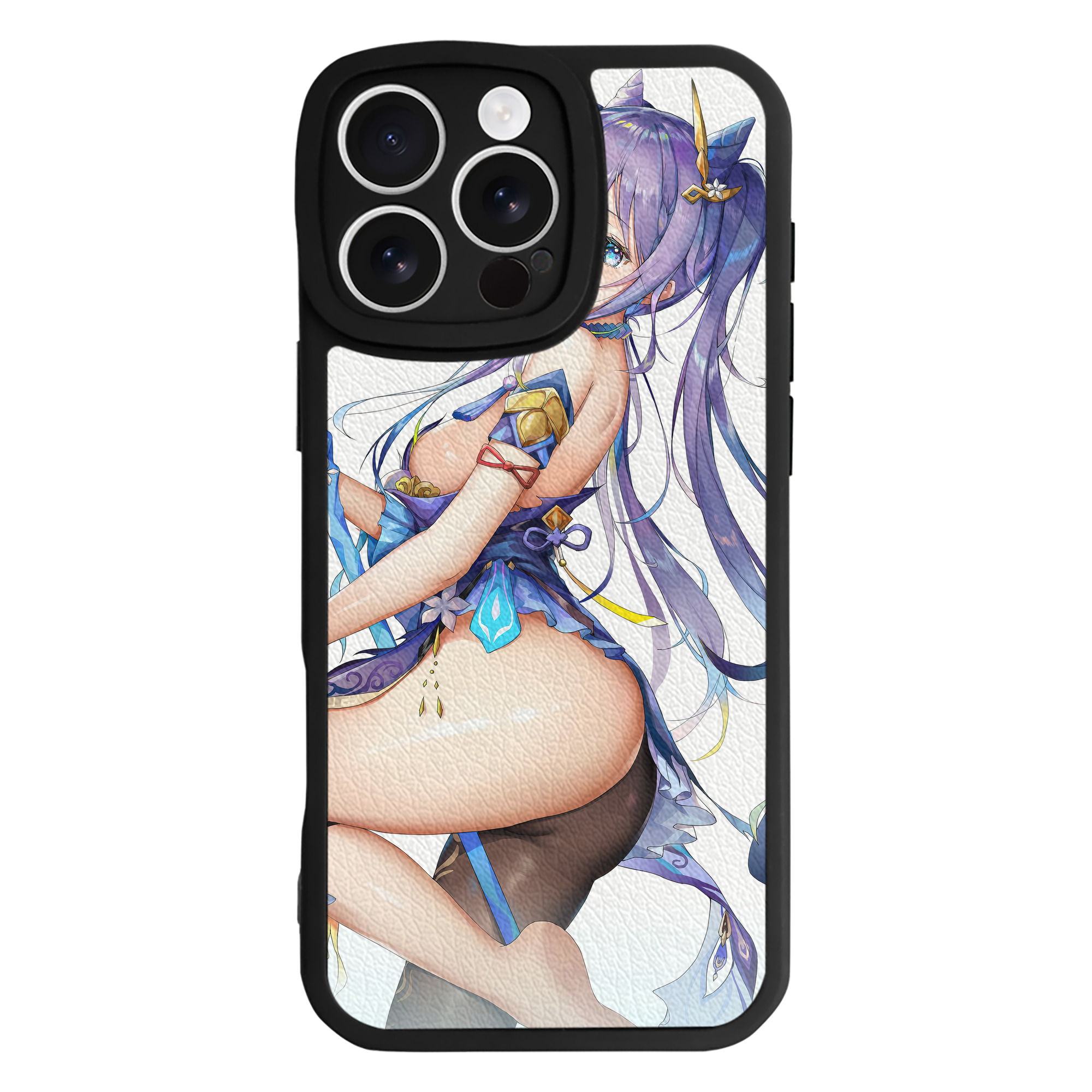 げんし神 genshin 【iPhone 16シリーズ対応】シリコンスマホケース（レザー調） 材質：シリコン